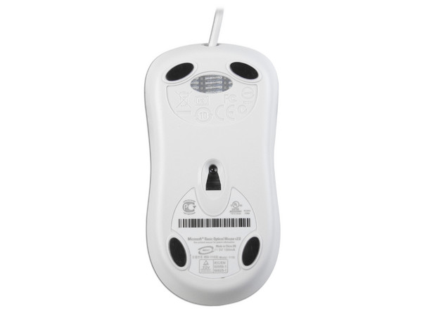 Mouse Óptico Microsoft Basic, USB. Color Blanco