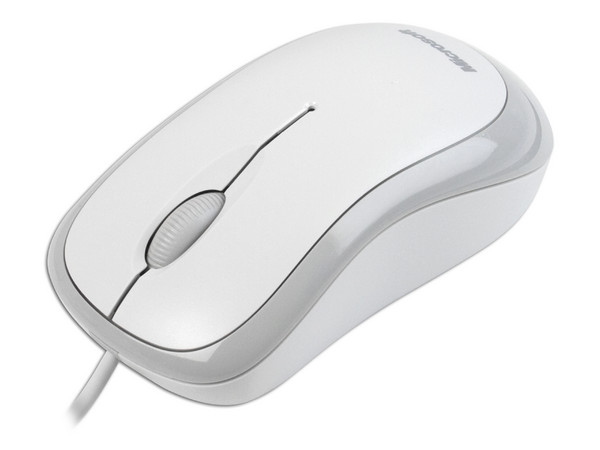 Mouse Óptico Microsoft Basic, USB. Color Blanco