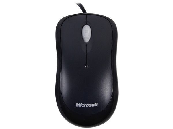 Mouse Óptico Microsoft Basic, USB, Color Negro.