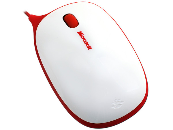 Mouse Microsoft Express, Tecnología BlueTrack. USB 2.0. Color Blanco/Rojo