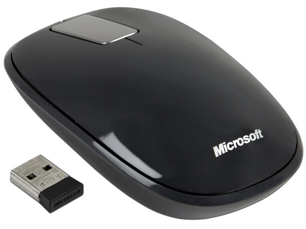 Mouse Inalámbrico Microsoft Explorer Touch, tecnología BlueTrack, USB. Color Gris