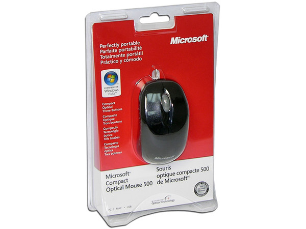 Mouse Microsoft Compact Optical Mouse 500, USB.