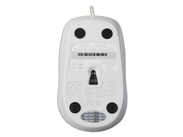 Mouse Microsoft Compact Optical Mouse 500, Color Blanco
