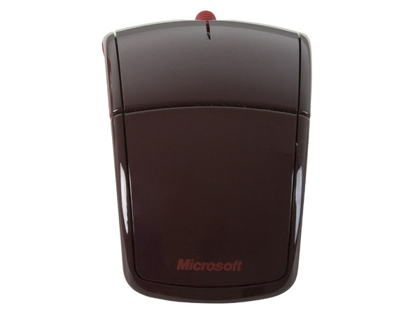 Mouse Microsoft Arc láser Inalámbrico USB, diseño cómodo y plegable. Color Rojo