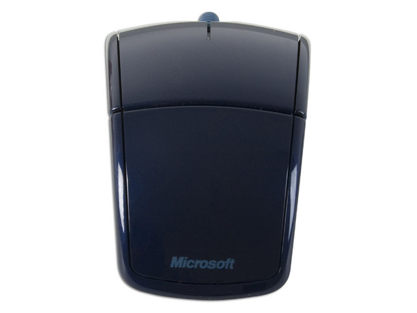 Mouse Microsoft Arc láser Inalámbrico USB, diseño cómodo y plegable. Color Azul