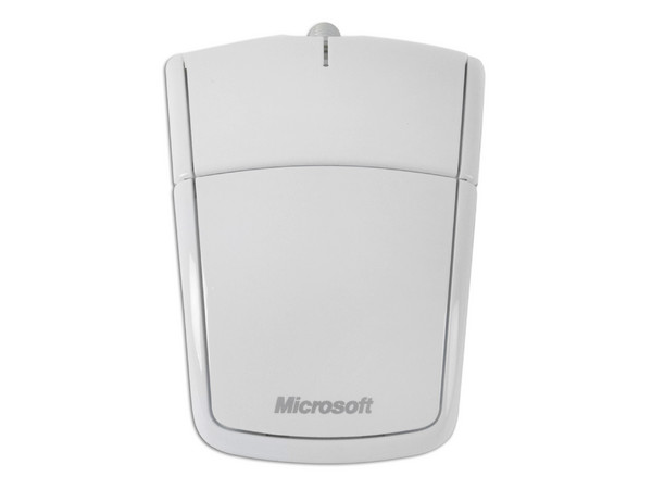 Mouse Microsoft Arc láser Inalámbrico USB, diseño cómodo y plegable. Color Blanco