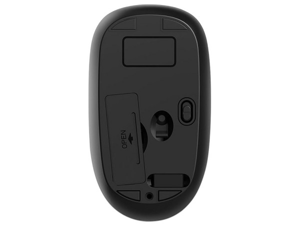Mouse Óptico Inalámbrico Multi MO380, 1200dpi, Clic Silencioso, Receptor USB. Color Negro.