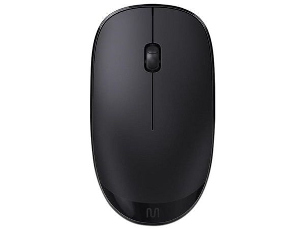 Mouse Óptico Inalámbrico Multi MO380, 1200dpi, Clic Silencioso, Receptor USB. Color Negro.