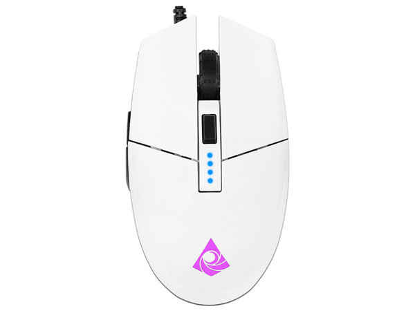 Mouse Gamer Munfrost Triton, Óptico, USB, Iluminación ARGB, Hasta 12000 DPI, 6 Botones, Color Blanco.