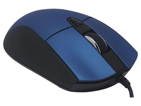 Mouse óptico NACEB NA-0115, USB. Color Azul.