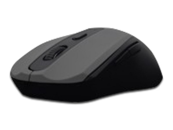 Mouse inalámbrico NACEB NA-0116, Receptor USB. Color Gris.