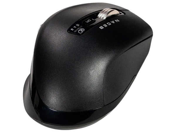 Mouse Inalámbrico Doble Scroll Naceb NA-0133, 3200 DPI, 5 Botones, USB.