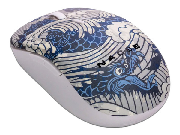 Mouse Óptico Inalámbrico Naceb NA-0138A, Receptor USB, Color Azul.