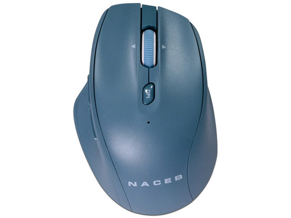 Mouse Óptico Inalámbrico NACEB NA-0139A, Receptor USB, 5 Botones, Color Azul.
