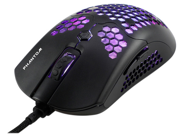 Mouse Gamer Naceb 0954 Phantom, hasta 10,000 dpi, 6 Botones, RGB. Color Negro.