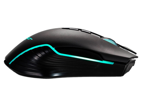 Mouse Gamer NACEB OBELISK NA-0965, hasta 3600 dpi, 7 botones, RGB, Alámbrico, Color Negro.