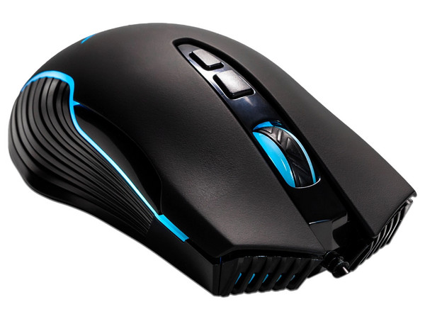 Mouse Gamer NACEB OBELISK NA-0965, hasta 3600 dpi, 7 botones, RGB, Alámbrico, Color Negro.