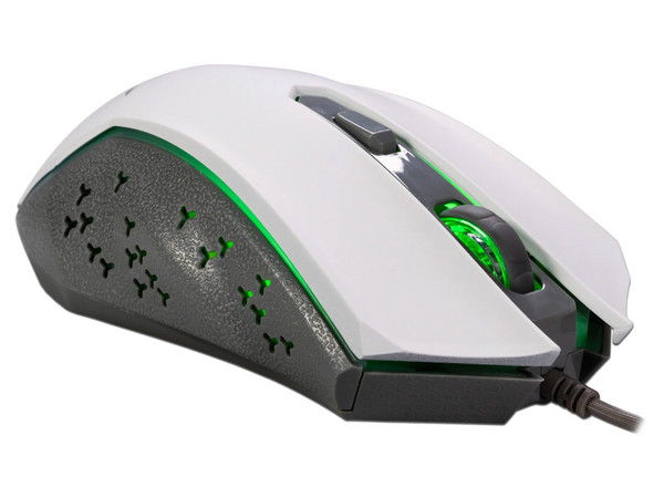 Mouse Gamer NACEB Nefiri Legacy NA-2703, 3600 DPI, 6 Botones, RGB. Color Blanco con Gris.