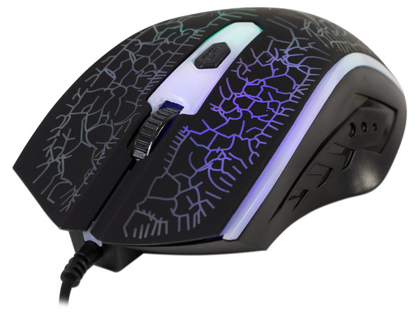 Mouse Óptico Gamer Naceb NA-632, hasta 1200dpi, 4 botones, Iluminación LED. Incluye Mouse Pad Gamer