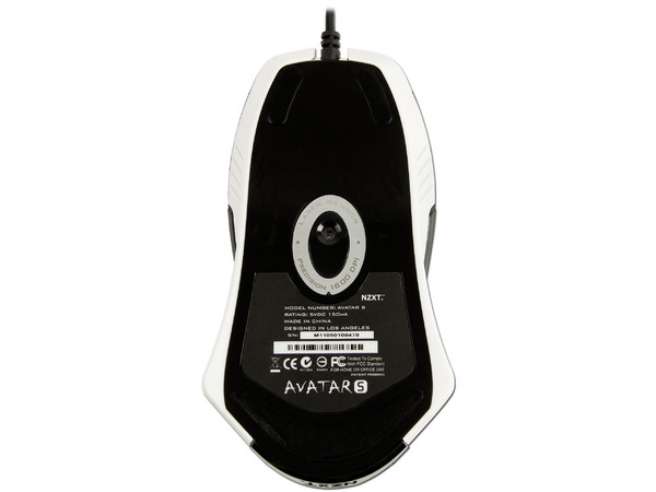 Gaming Mouse Láser NZXT Avatar S, USB. Color Blanco