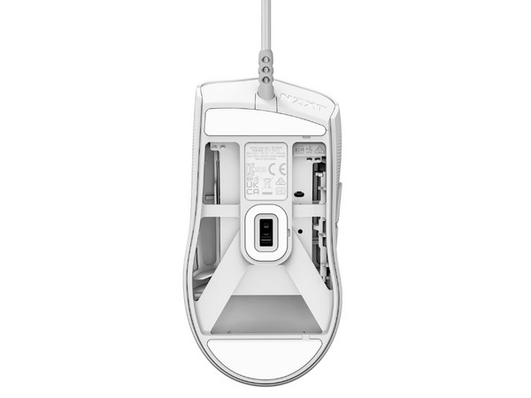 Mouse Gamer NZXT Lift 2 Ergo, hasta 26,000 dpi, 6 botones, USB. Color Blanco.