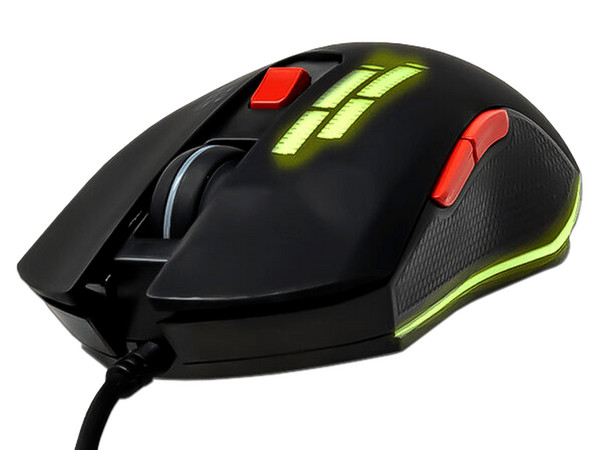 Mouse Gamer Necnon NGM-HYDRA, 6 botones, 3200 DPI, RGB. Color Negro.