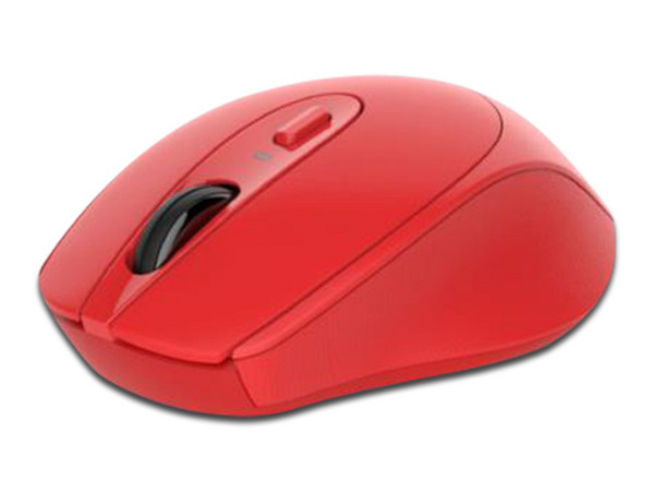 Mouse Óptico Inalámbrico Nextep NE-411E, Receptor USB. Color Rojo.