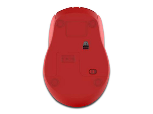 Mouse Óptico Inalámbrico Nextep NE-411E, Receptor USB. Color Rojo.