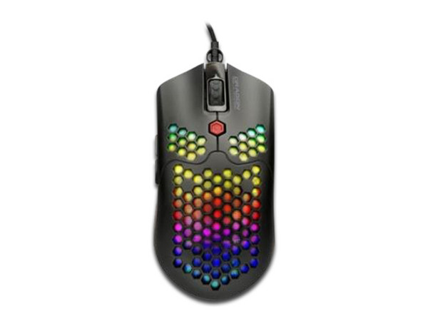 Mouse Gamer Nextep Dragon XT NE-480U, hasta 6,400 dpi, 6 botones, RGB. Color Negro.