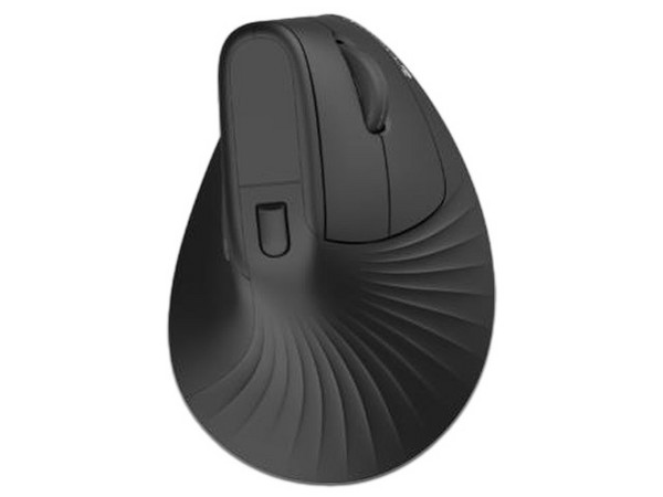 Mouse Vertical Inalámbrico Nextep Pro NE-482B, 1600 DPI, Receptor USB. Color Negro.