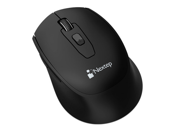 Mouse Óptico Inalámbrico Nextep NE-410X, hasta 1600 dpi, 6 botones, Bluetooth. Color Negro.