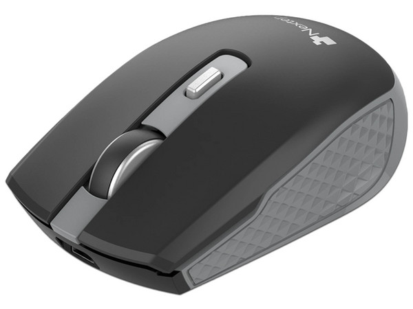 Mouse Inalámbrico Nextep NE-413NG: Recargable y Resolución de 1600 dpi. Color Negro/Gris.