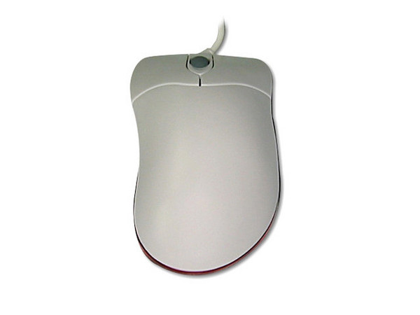 Mouse INLAND Óptico PS/2, Color Beige con Rojo.