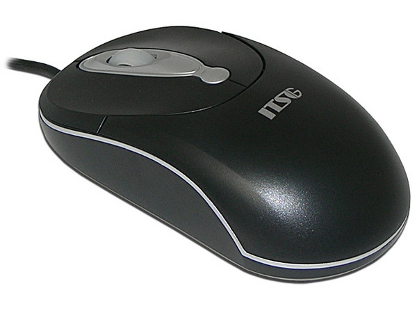 Mouse ITSG Óptico con Scroll, PS/2. Color Negro