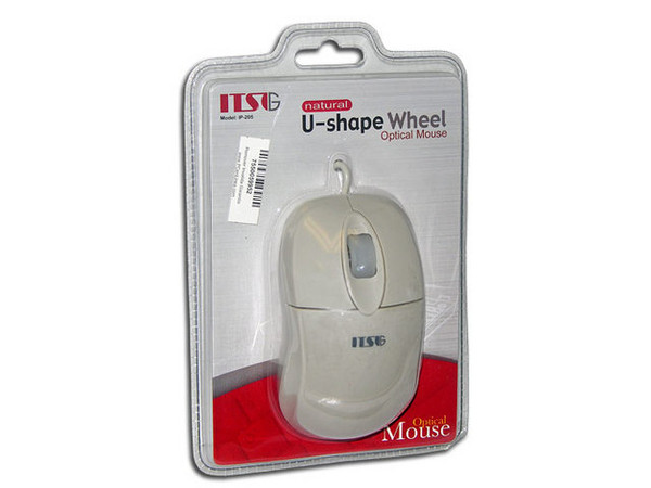 Mouse Óptico ITSG 2 botones y scroll, PS/2
