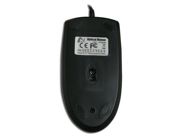 Mouse Óptico Nspire 800 DPI, PS/2. Color Negro