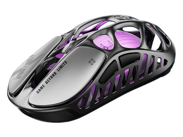 Mouse Gamer Inalámbrico GravaStar Mercury X Pro 8KHz, Sensor Óptico, 32000 DPI, Diseño Ergonómico, Receptor USB, Bluetooth. Color Plata.