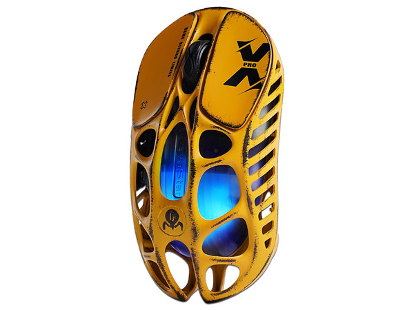 Mouse Gamer Inalámbrico GravaStar Mercury X & X Pro, Sensor Óptico, 32000 DPI, Diseño Ergonómico, Receptor USB, Bluetooth, USB Tipo C. Edición Especial Amarillo.