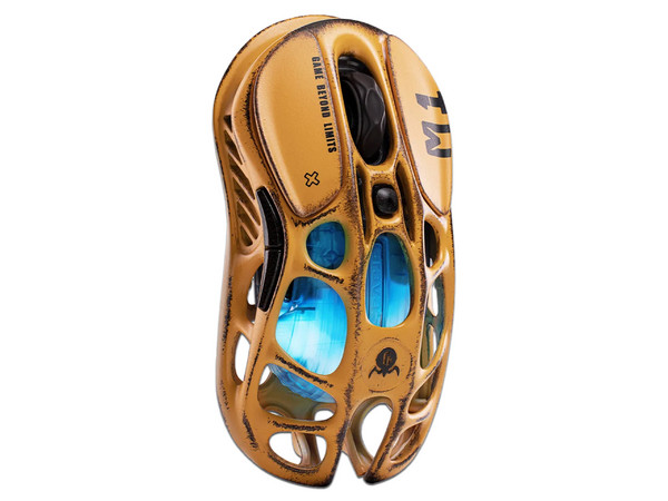 Mouse Gamer Inalámbrico GravaStar Mercury M1 Pro, Sensor Óptico, 26000 DPI, Diseño Ergonómico, Receptor USB, Bluetooth, USB Tipo C. Edición Especial Amarillo.