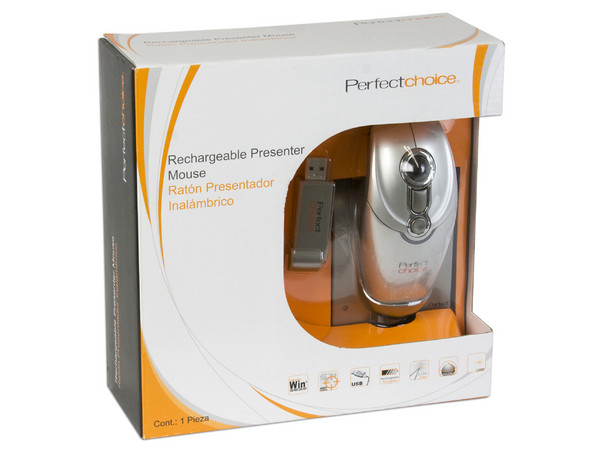 Mouse Trackball Presentador Inalámbrico USB