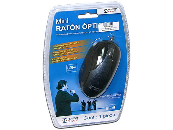 Mini Mouse Perfectchoice Óptico, USB   