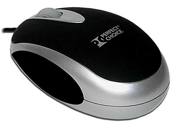 Mouse Óptico Perfect Choice USB, Color Negro.