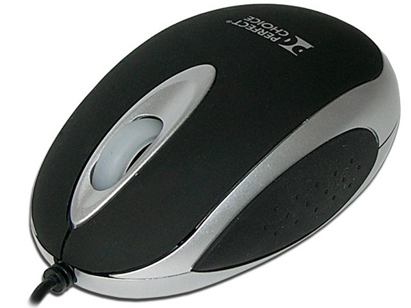 Mouse Óptico Perfect Choice USB, Color Negro.