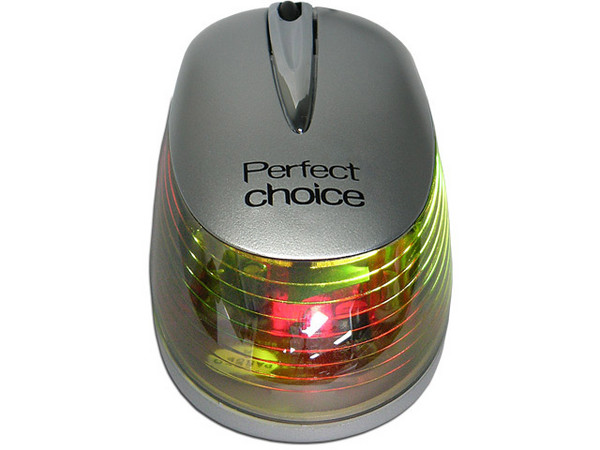Mini Mouse Perfect Choice Óptico con Luz Multicolor, USB