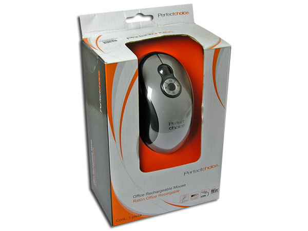 Mouse Perfectchoice Óptico Inalámbrico, USB con Cargador de Baterías