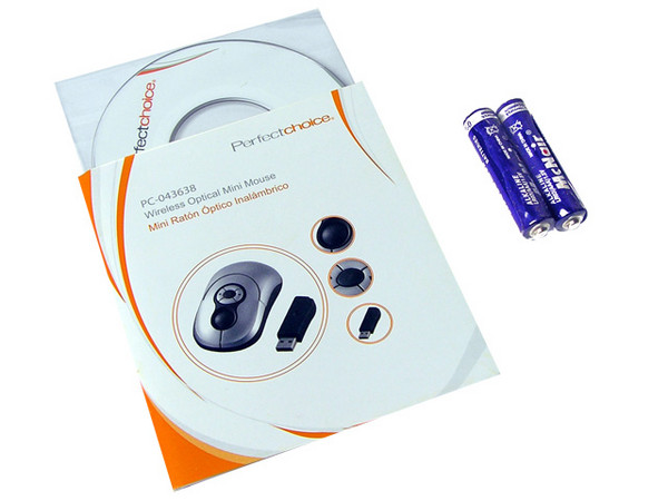 Mini Mouse Perfectchoice Óptico Inalámbrico, USB