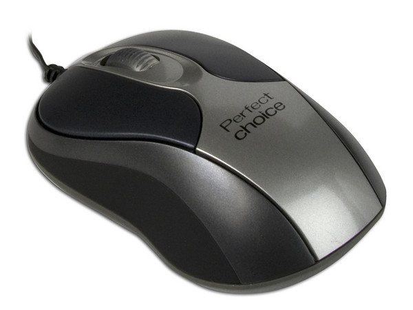 Mini Mouse Perfect Choice Óptico, Cable Retráctil, USB