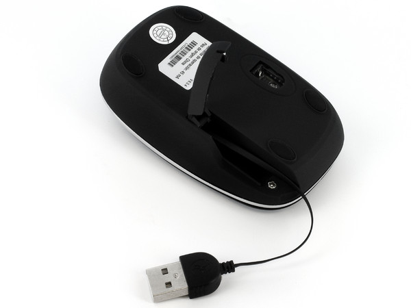 Mouse Óptico Perfect Choice con Cable USB Retráctil Oculto