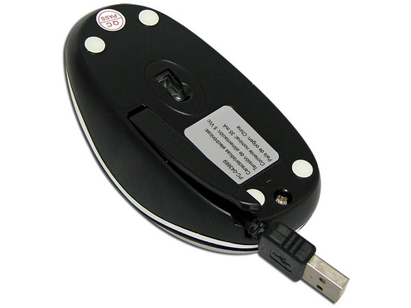 Mouse Óptico Perfect Choice con Cable USB Retráctil Oculto