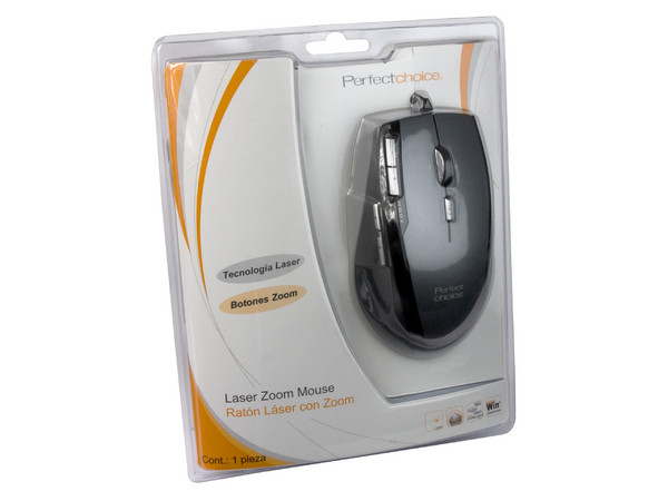 Mouse Perfect Choice Láser con Botones de Zoom, USB